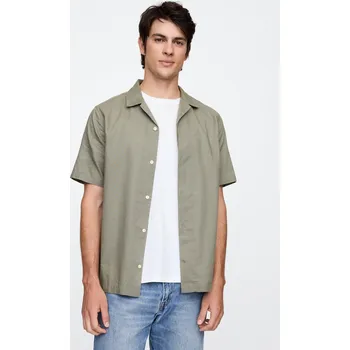 Pánská košile GAP Lněná košile - Pánské GAP šedá 3250516