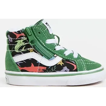 Chlapecké tenisky Dětské tenisky Vans SK8-Hi Reissue Side Zip VN0007Q3BGK1 zelená 77X, EUR 20