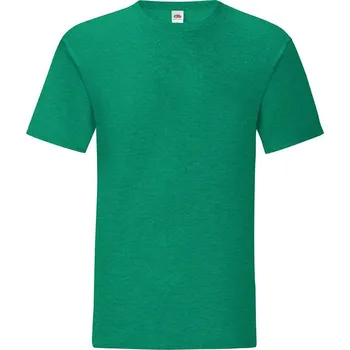 Chlapecké tričko Green men's t-shirt in combed cotton Iconic with Fruit of the Loom sleeve Fruit of the Loom zelená 2467024