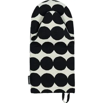 Chňapka Marimekko Kuchyňská chňapka Räsymatto, černo-bílá