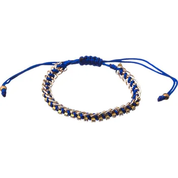 Náramek Shambala náramek s ozdobami modrý