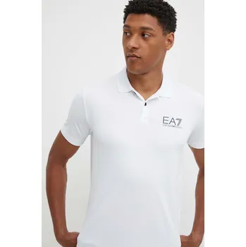 Tréninkové polo tričko EA7 Emporio Armani bílá barva, PJEMZ.8NPF23 PJEMZ.8NPF23.1100 00X, vel. XL