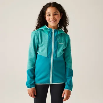 Dívčí mikina Dětská fleecová mikina Regatta DISSOLVER X tyrkysová 152
