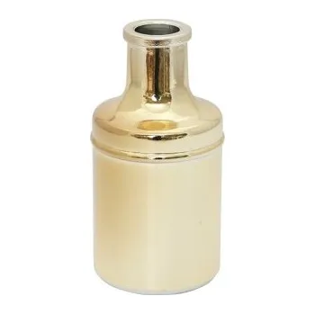 Váza Chaks Sklenená váza - Zlatá 7 x 13 cm