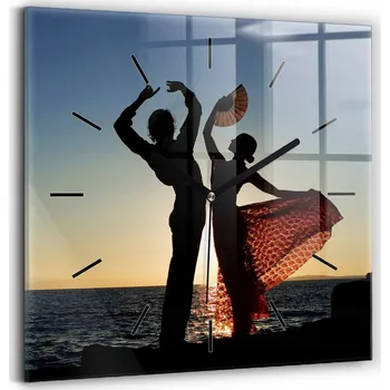 Hodiny Nástěnné hodiny Wallfluent modré 30 cm