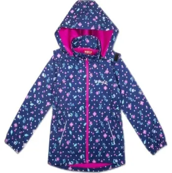 Dívčí kabát SOFTSHELLOVÝ KABÁTEK/BUNDA B2361-VELIKOSTI 104-134 Velikost: 104/110, Barva: Modrá