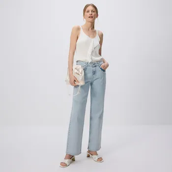 Reserved - Široké džíny s volánky - vícebarevná - 497EN-MLC - 497EN-MLC-40