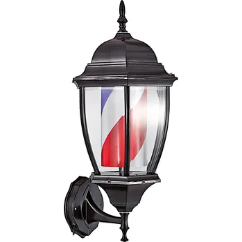 Lucerna Světelný poutač lucerna pro holičství Eurostil Professional - 49 cm, černý (04745) + dárek zdarma