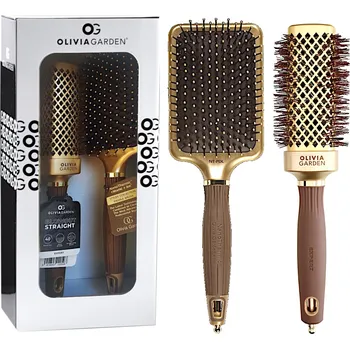 Kosmetická sada Olivia Garden Brown and Gold Set