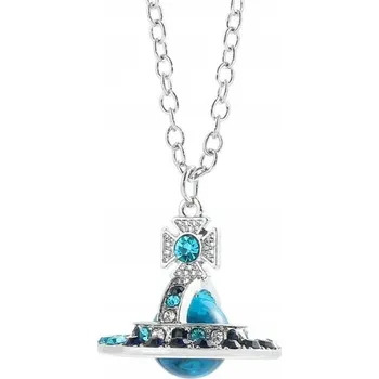 Náhrdelník Dětský Náhrdelník Velký Saturn Planeta Anime Nana Modrý