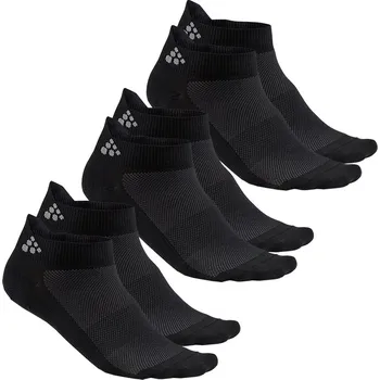 Dámské ponožky Sportovní ponožky CRAFT Shaftless 3-pack - černá