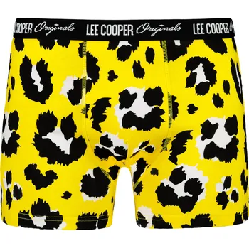 Boxerky Pánské boxerky Lee Cooper Patterned Lee Cooper černá | šedá | žlutá 1698115
