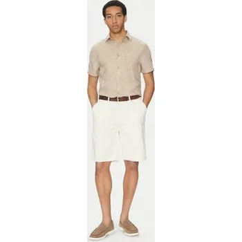 Dámské kraťasy Guess Jeans Šortky z materiálu M5GD44 WGCV1 Écru Regular Fit 36