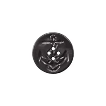 Knoflík Knoflík plastový US NAVY pro PEACOAT ČERNÝ (Knoflík plastový US NAVY pro PEACOAT ČERNÝ)