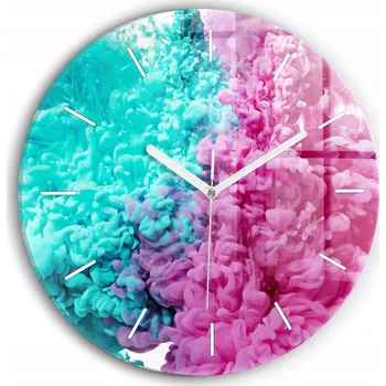 Hodiny Nástěnné hodiny Wallfluente růžové 30 cm