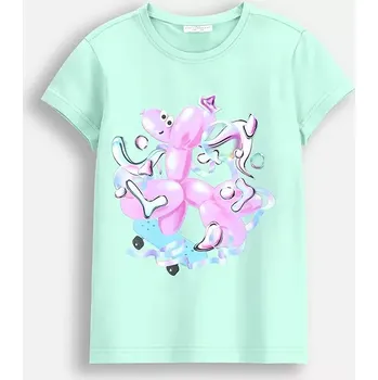 Dívčí oblečení Dětské tričko Coccodrillo WC5143205CGK zelená 70X, vel. 116