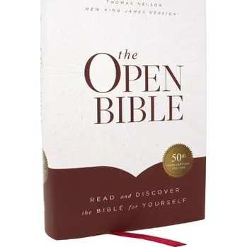 Open Bible: Read and Discover the Bible for Yourself (NKJV, Hardcover, Red Letter, Comfort Print) - Thomas Nelson