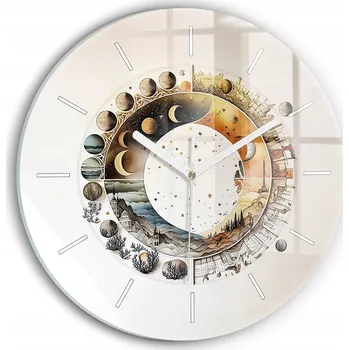 Hodiny Nástěnné hodiny Wallfluente vícebarevné 30 cm