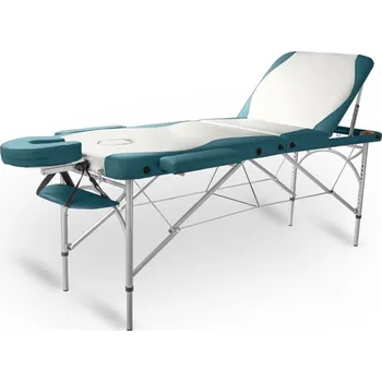 Masážní stůl Skládací masážní stůl TANDEM Profi A3D Duo bílo-tyrkysová 195*70 cm / 15,9 kg / 4 barvy