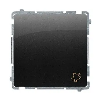 vypínač Zvonkový vypínač pod omítku, Spínací (monostabilní) Kontakt Simon černý BMD1.01/49