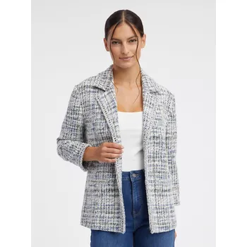 Dámské sako Orsay Modro-krémové dámské tvídové sako - Dámské Orsay šedá 2450945