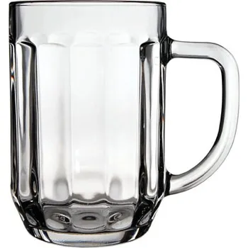 Sklenice Skleněný Pohár s uchem Praha 0,5l ( )