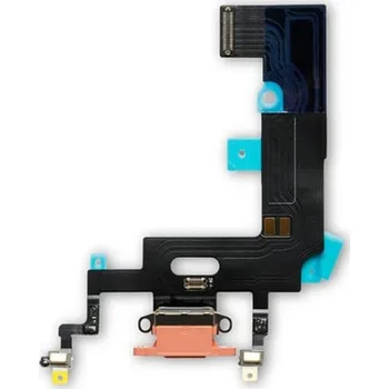 Flex kabel Apple iPhone XR Lightning konektor Coral oranžový mikrofony