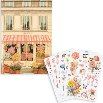 omalovánky Konges Slojd Omalovánky se samolepkami House of Flowers Konges Sløjd House of Flowers Painting Book