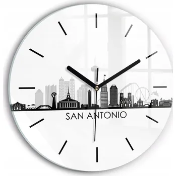 Hodiny Nástěnné hodiny Wallfluente černé 30 cm