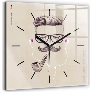 Hodiny Nástěnné hodiny Wallfluent béžové 30 cm