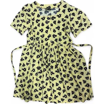 Dívčí šaty Dívčí šaty s rukávky a nabíranou sukní, velikost 134, Barva jako na obrázku1, Složení materiálu 100% Bavlna