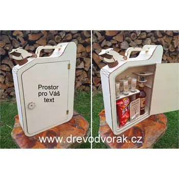 Kanystr bar na lahev dřevěný