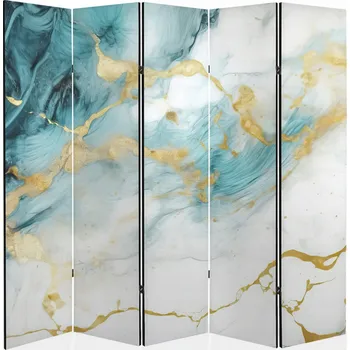 Paraván Závěs do kadeřnictví, Paraván salon, nástěnná 225x172 cm, barevná