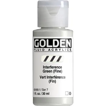 Vodová barva Akrylová barva Golden Fluid - 2466 Interference Green (Fine) Objem: 30 ml