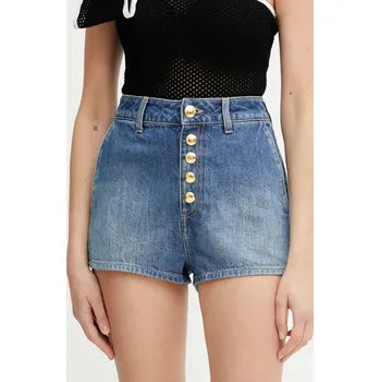 Dámské kraťasy Džínové šortky Elisabetta Franchi dámské, modrá barva, hladké, high waist, HJ35I51E2 55J, vel. 26
