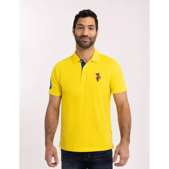 Pánské tričko U.S. Polo Assn.pánské polo tričko BIG LOGO žluté XXL