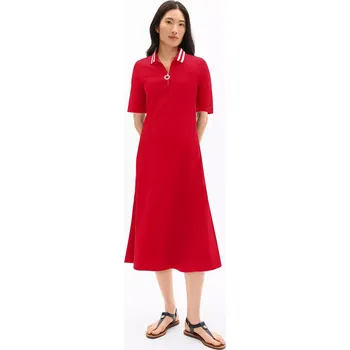 Dámské šaty Tommy Hilfiger dámské polo šaty Zip Polo XS