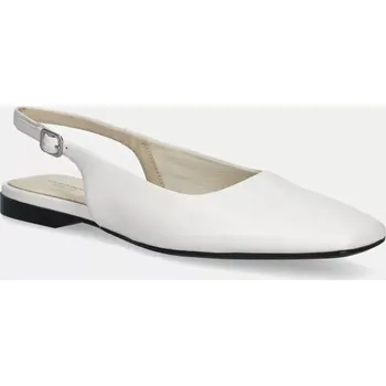 Dámské baleríny Kožené baleríny Vagabond Shoemakers DELIA bílá barva, s odkrytou patou, 5907-201-01 5907.201.01 00X, EUR 36