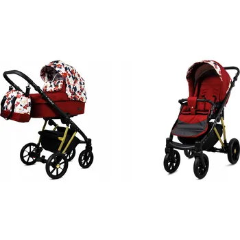 Kočárek Dětský kočárek 2v1 BabyLux MARLUX kombinovaný kočárek hluboký/sportovní