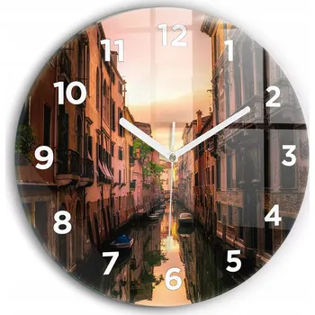 Hodiny Nástěnné hodiny Wallfluente růžové 30 cm