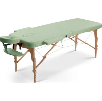 Masážní stůl Fabulo, USA Dřevěný masážní stůl Fabulo UNO Set (186x71cm, 9 barev) bledě zelená 186*71 cm / 13,2 kg / 9 barev