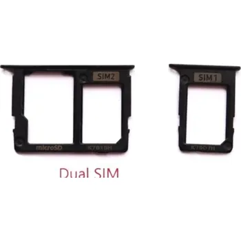 Držák SIM microSD Samsung J610 Galaxy J6+ 2018 Black černý originální