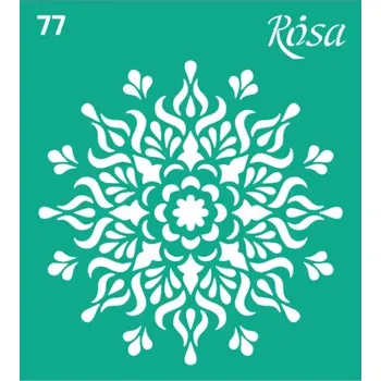 Šablona opakovatelně samolepící 9 x 10 cm - Mandala /77/