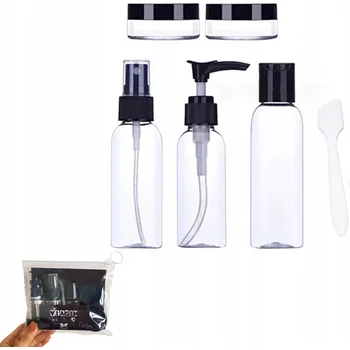 Kosmetická taška Cestovní malé nádobky na kosmetiku do letadla průhledné, sada 6 ks