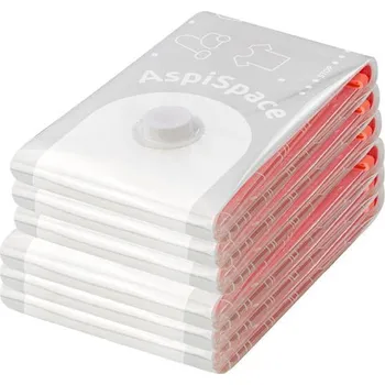 Pytel na prádlo Sada 6 ks vakuových úložných pytlů Compactor Bag Aspispace M 70 l + L 120 l