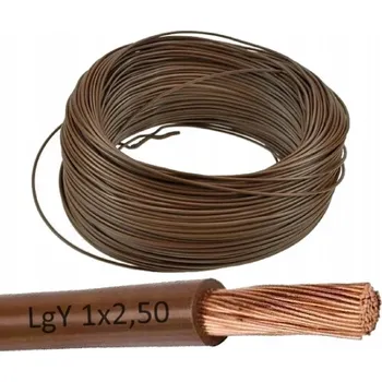 elektrický kabel Kabel Kulatý ohebný (lanko) LgY Zamel 1 x 2,5