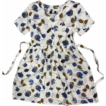 Dívčí šaty Sváteční bílé šaty 122,128, velikost 128, Barva jako na obrázku1, Složení materiálu 100% Bavlna