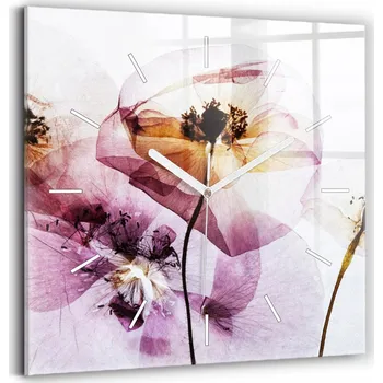 Hodiny Nástěnné hodiny Wallfluent růžové 30 cm