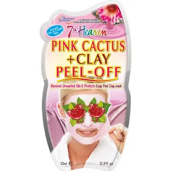 Pleťová maska Montagne Jeunesse (7th Heaven) Pleťová maska - Pink Cactus + Clay Peel-Off Montagne Jeunesse