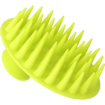 Masážní přístroj Silikonový masážní kartáč na pokožku hlavy Eurostil Professional - zelený (09127/61)